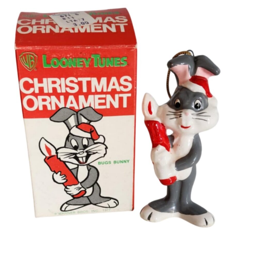 Vintage Looney Tunes Christmas Ornament - Bugs Bunny
